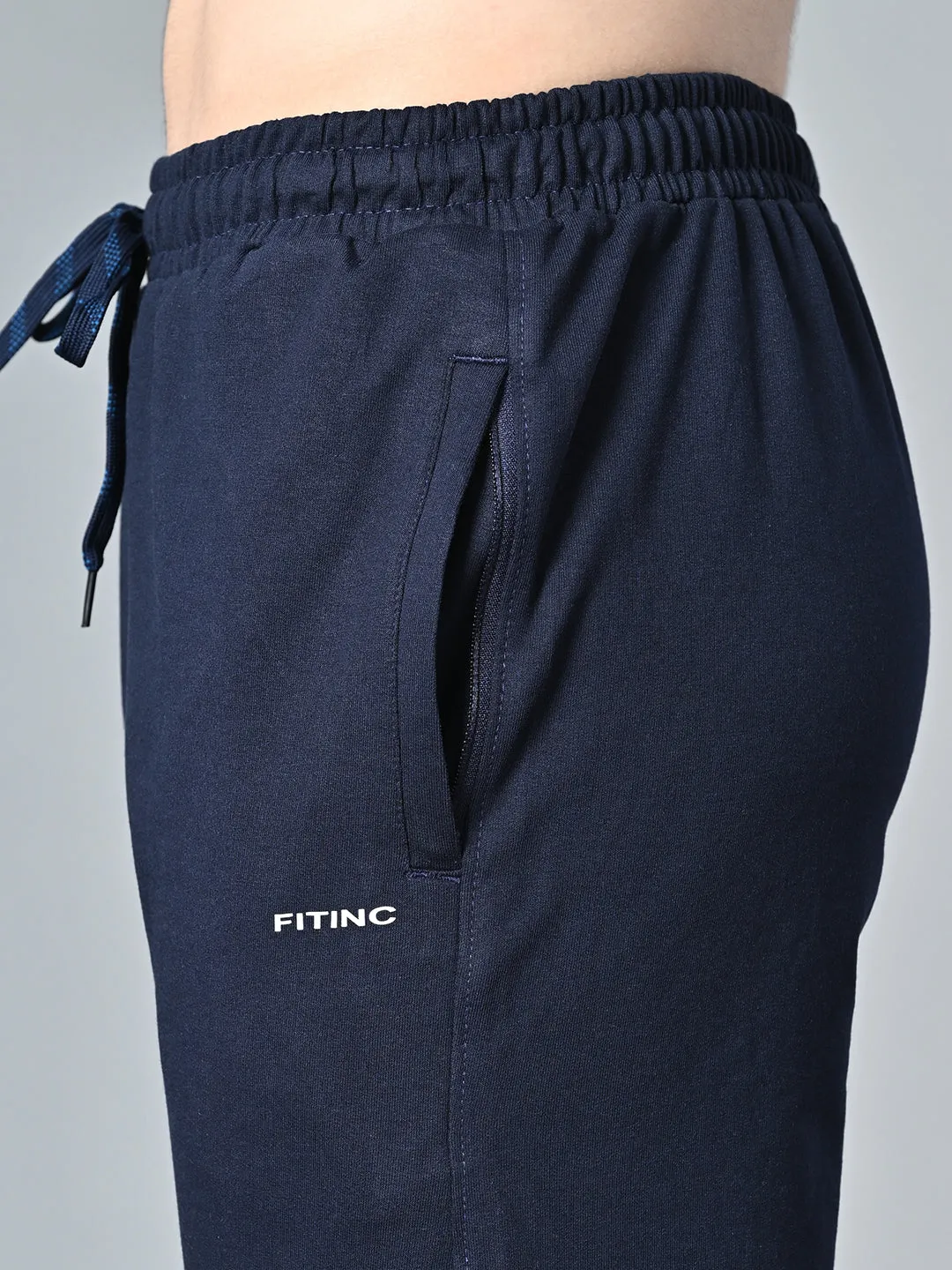 Cotton comfort Essential Regular Fit Cotton Track Pant ?C Navy Blue