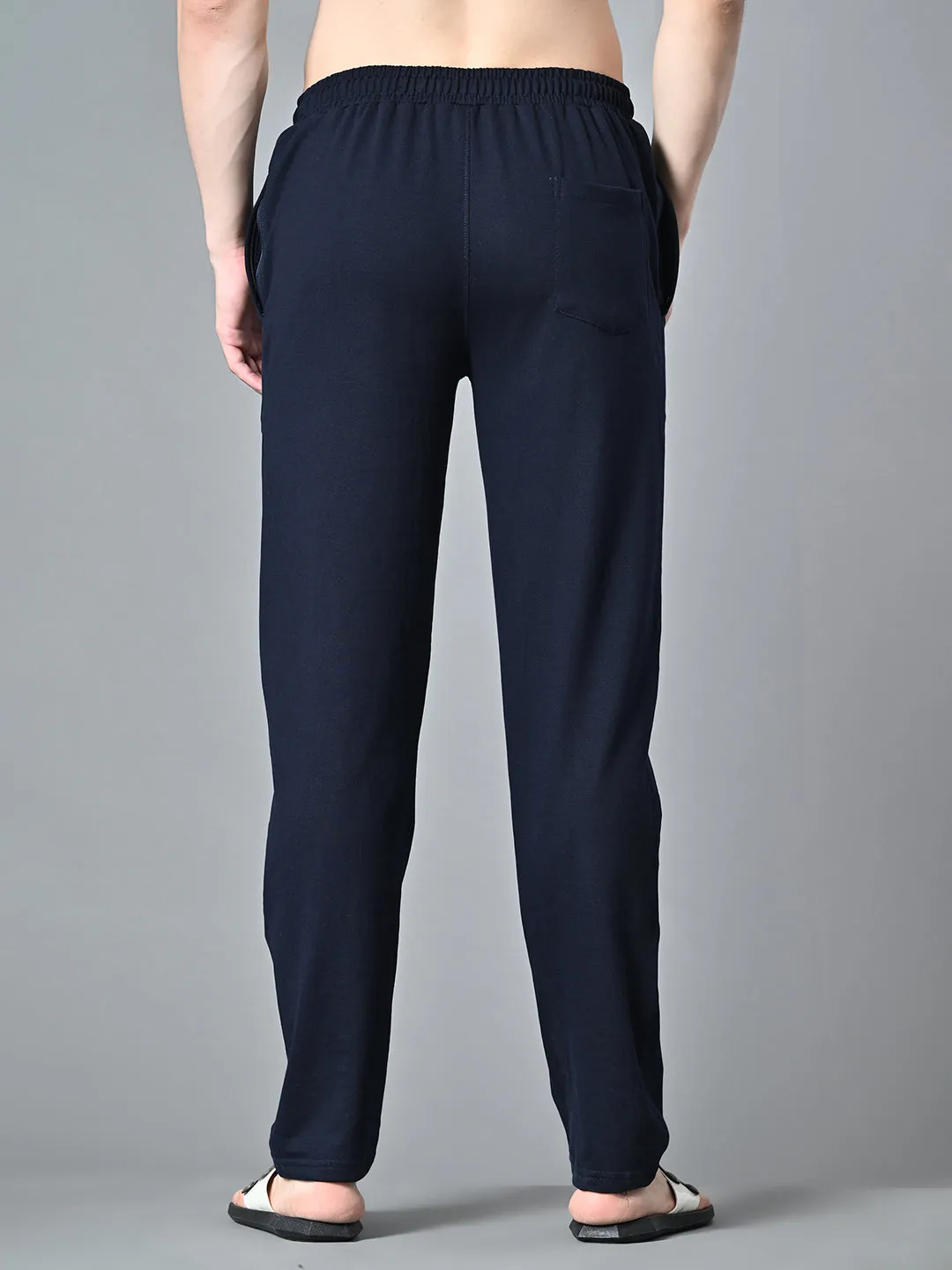 Breathable Wear Fit Essential Regular Fit Cotton Track Pant ?C Navy Blue