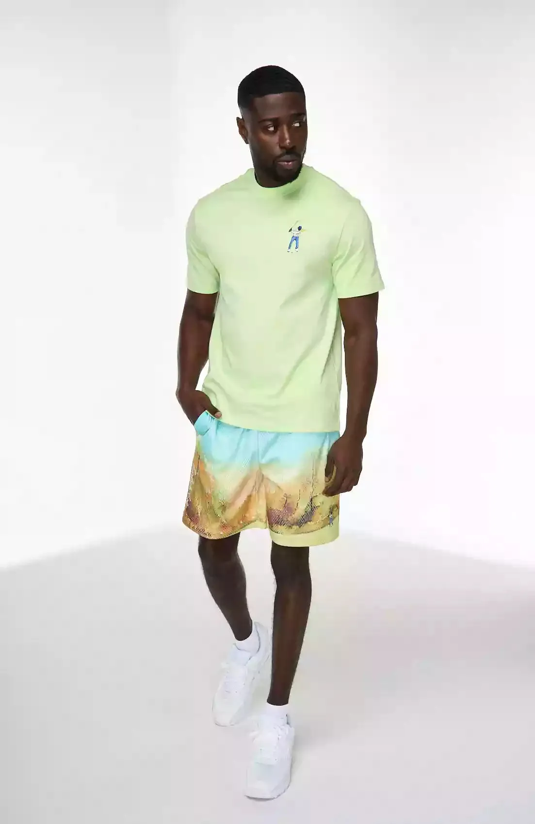 Core Swingman Tee Practical Design Wrinkle Resistant Finish