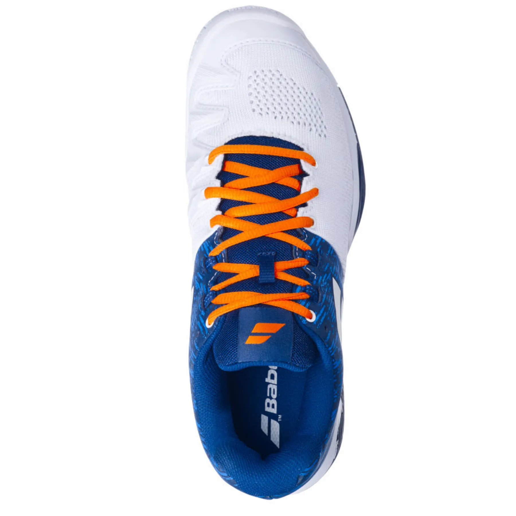 Babolat Propulse Blast All Court Men's Tennis Shoes - White/Dark Blue Responsive Cushioning System Active Lifestyle