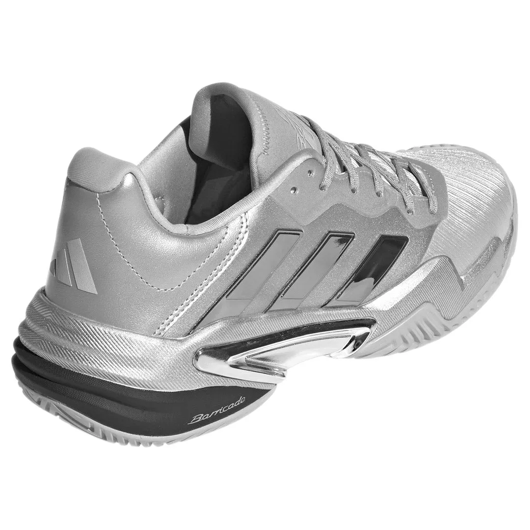 adidas Men's Barricade 13 - Silver Metallic/Dash Grey Orthotic Friendly Design