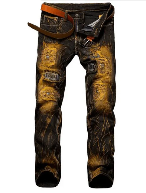 West Louis? Vintage Hip Hop Jeans Relaxed Style City Walk Trend Setter