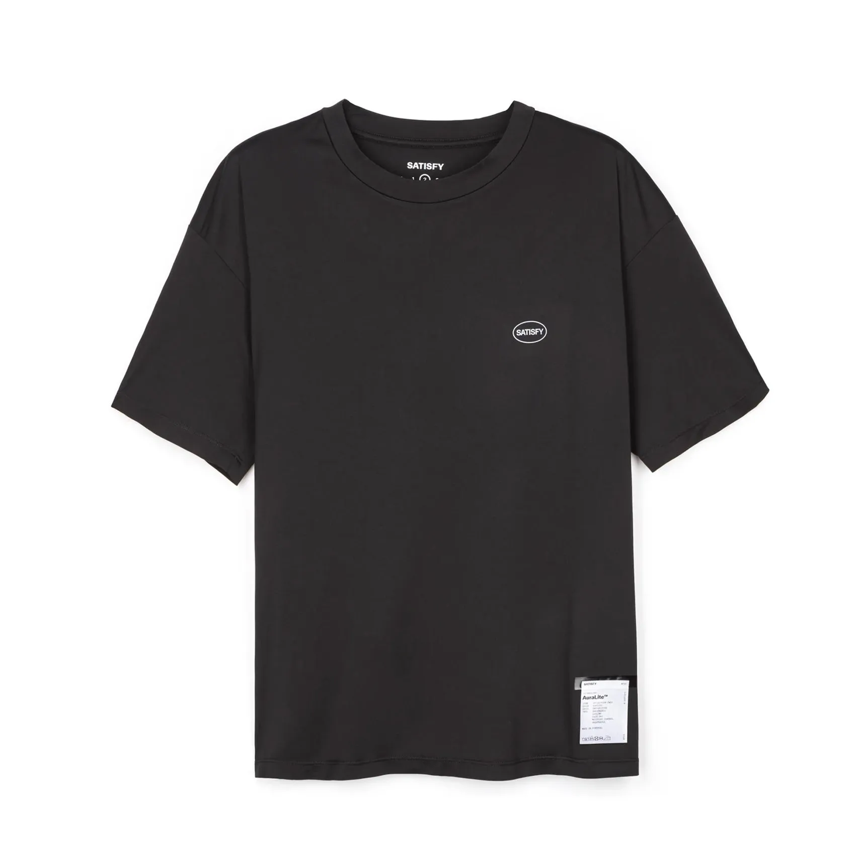 Mens Satisfy Auralite Running Tee Colorfast Material Street Trend Look