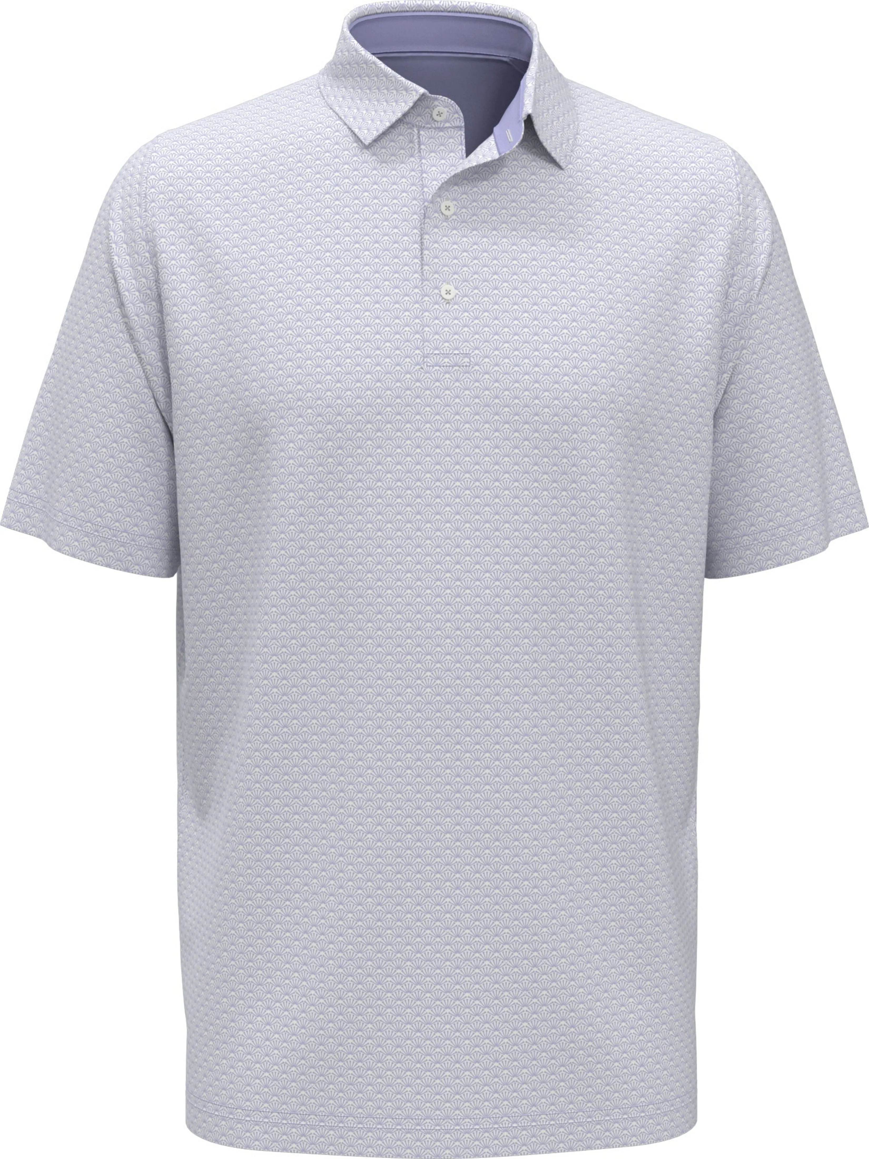 Big & Tall Trademark Print Golf Polo Sporty Style Flexible Wear