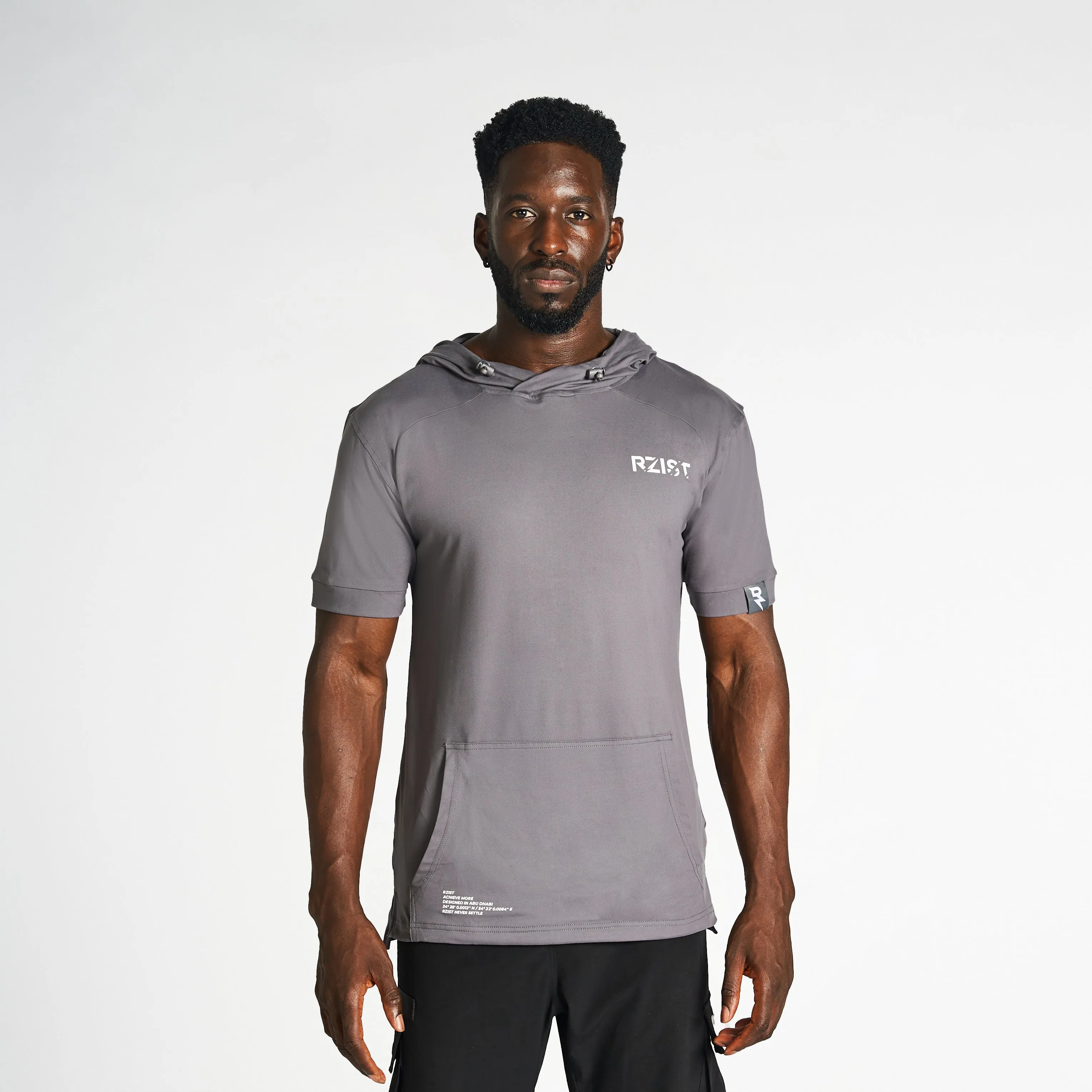 Lightweight Short Sleeve Hoodie - Grey Cozy Layers product cost effectiveness