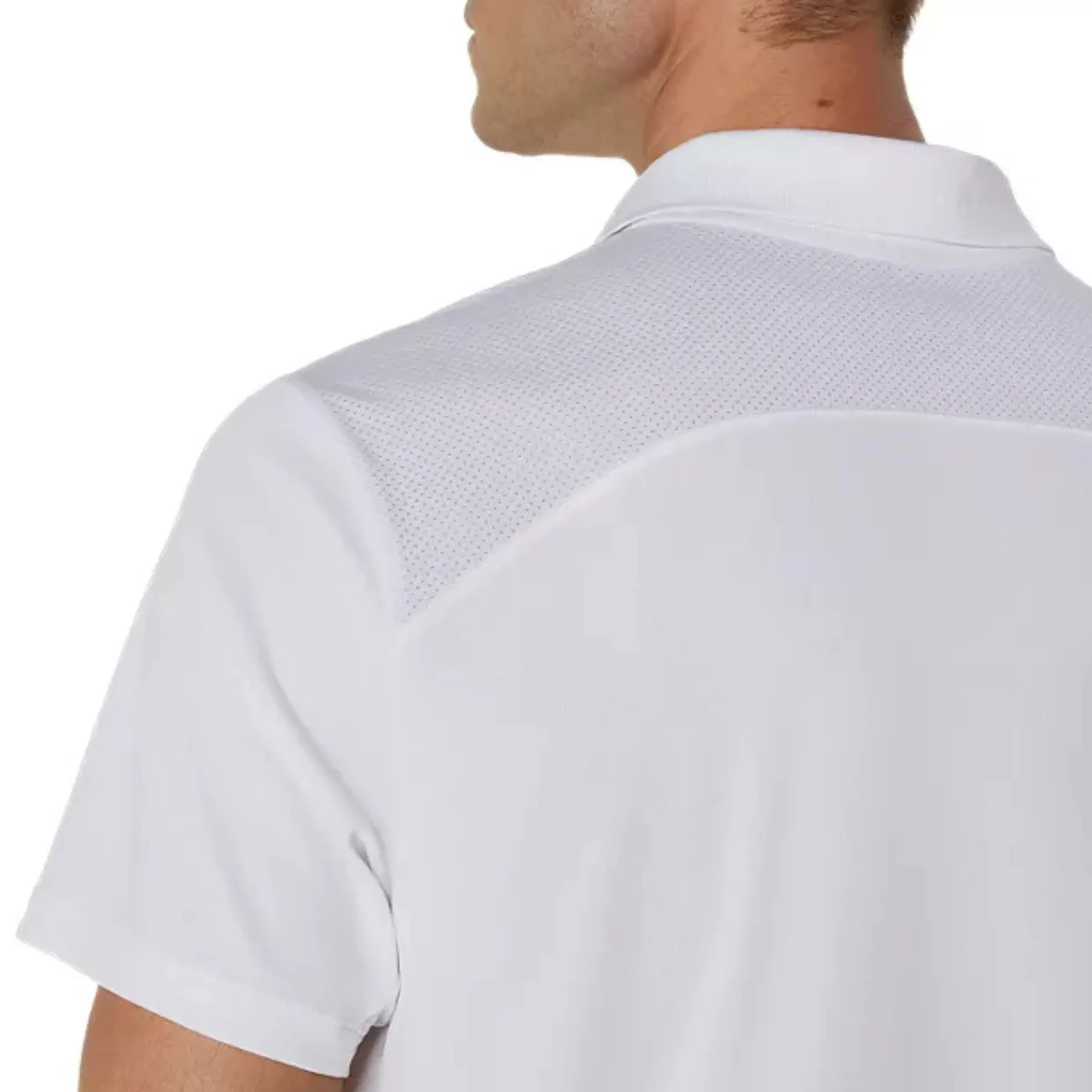 Asics Court Mens Tennis Polo - Brilliant White Sporty Layer