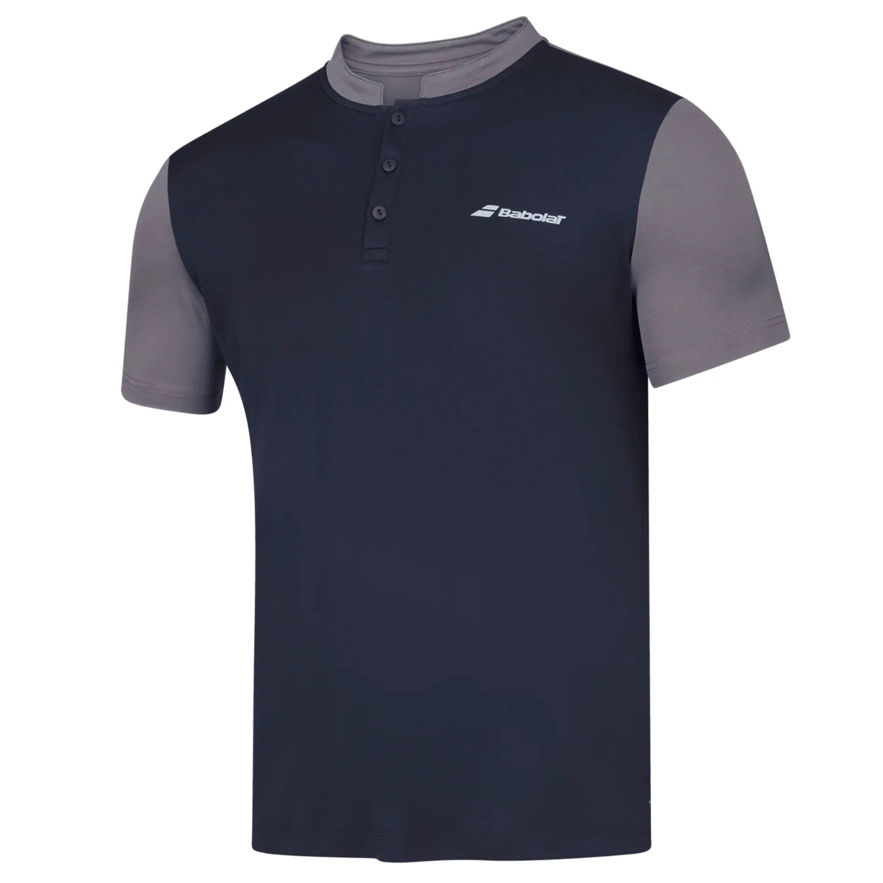 Babolat Play Polo Men's Tee - Black/Black All-day Comfort