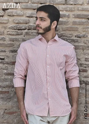 UV Protective Fabric DRESS SHIRT ORANGE LINING