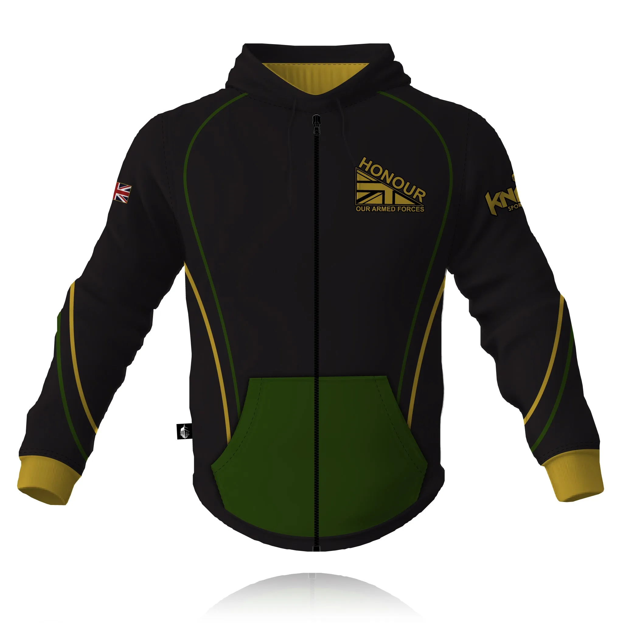 Soft Wearable All-Day Wear Honour Our Armed Forces 2025/2026 - Full Zip Embroidered Hoodie