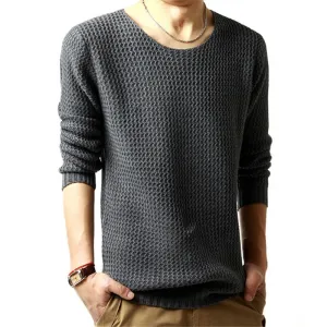 West Louis? Hedging O-Neck Style Sweater Travel Light