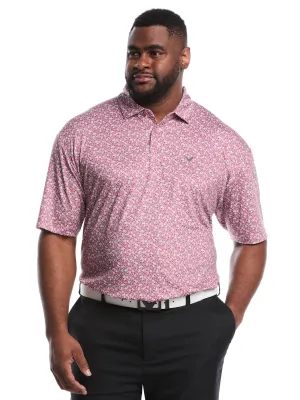 LowProfile Seam Tape Big & Tall Polaroid Confetti Print Polo
