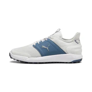 IGNITE ELEVATE Spikeless Golf Shoes | Feather Gray / Evening Sky / Puma White Strong Hold Trail Stable