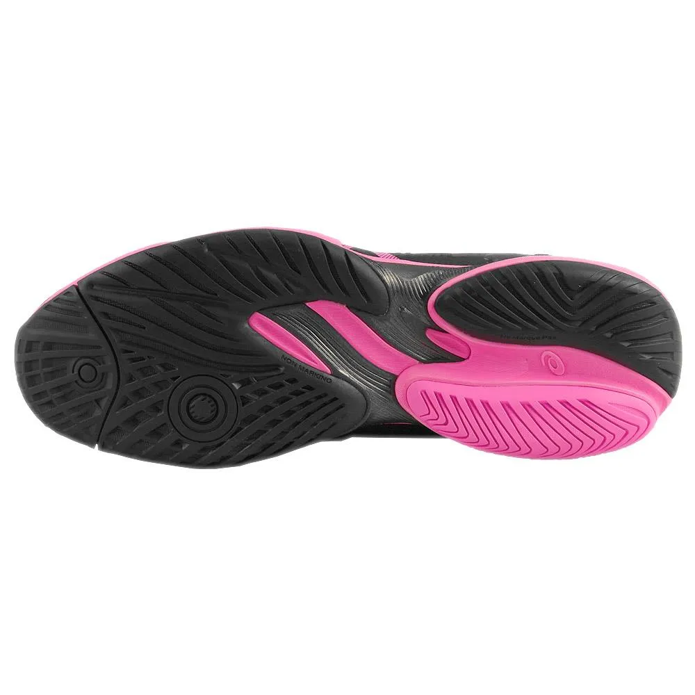 Asics Men's Court FF 3 - Black/Hot Pink Elastic Collar Moisture Wicking Insole