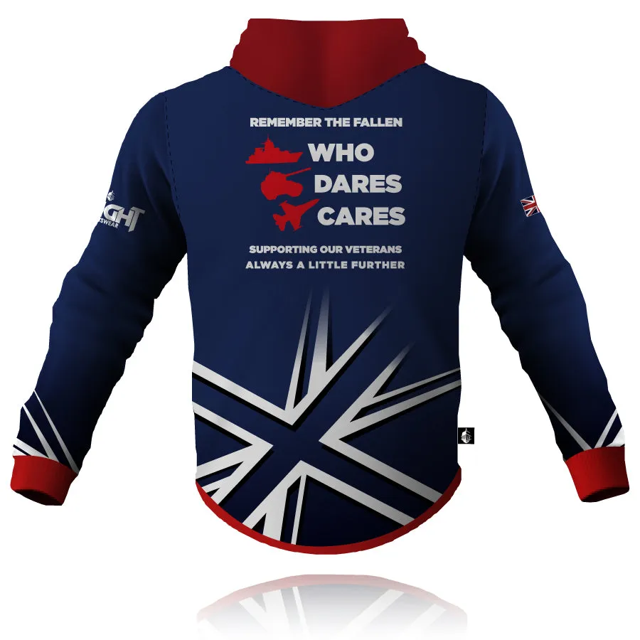 Who Dares Cares 2025 - Tech Hoodie Sustainable Fabric marbled
