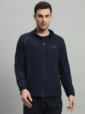 TumbleDry Safe Shine Fit Track Performance Jacket - Navy Blue
