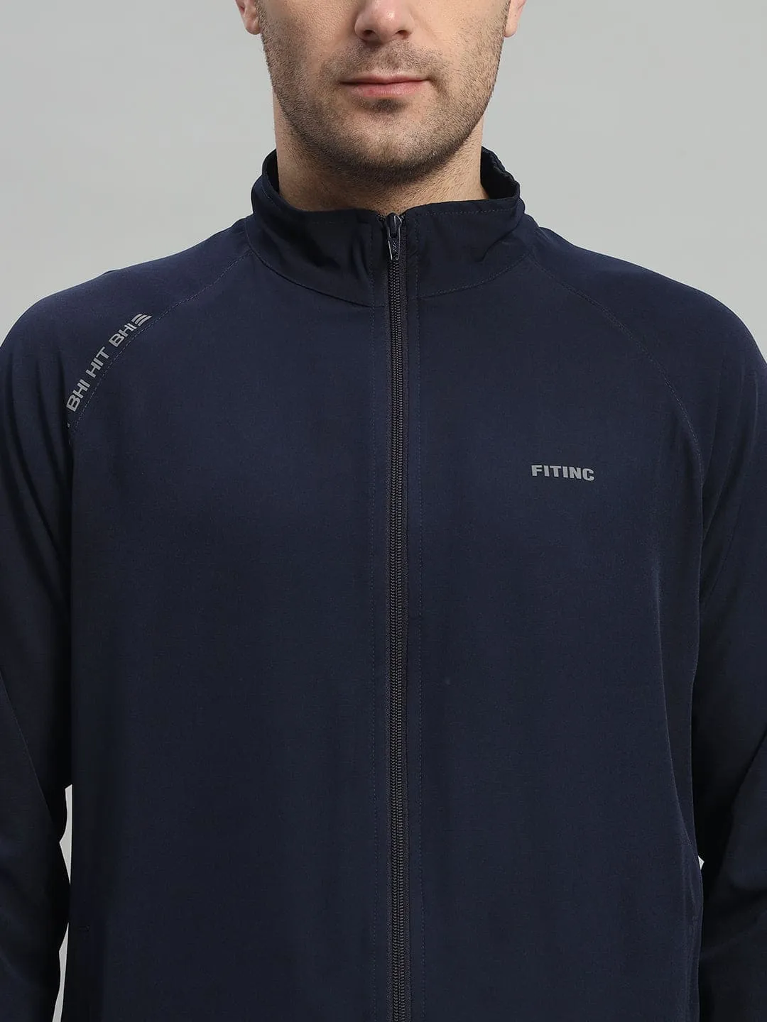 Track Performance Jacket - Navy Blue AirflowOptimized AntiBacterialTextile