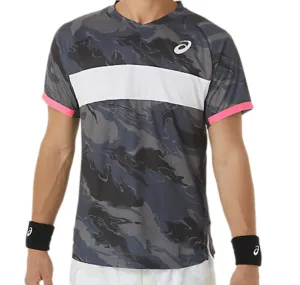 Essential Layer Sporty Vibe Asics Match Graphic Short Sleeved Men Top - Carrier Grey