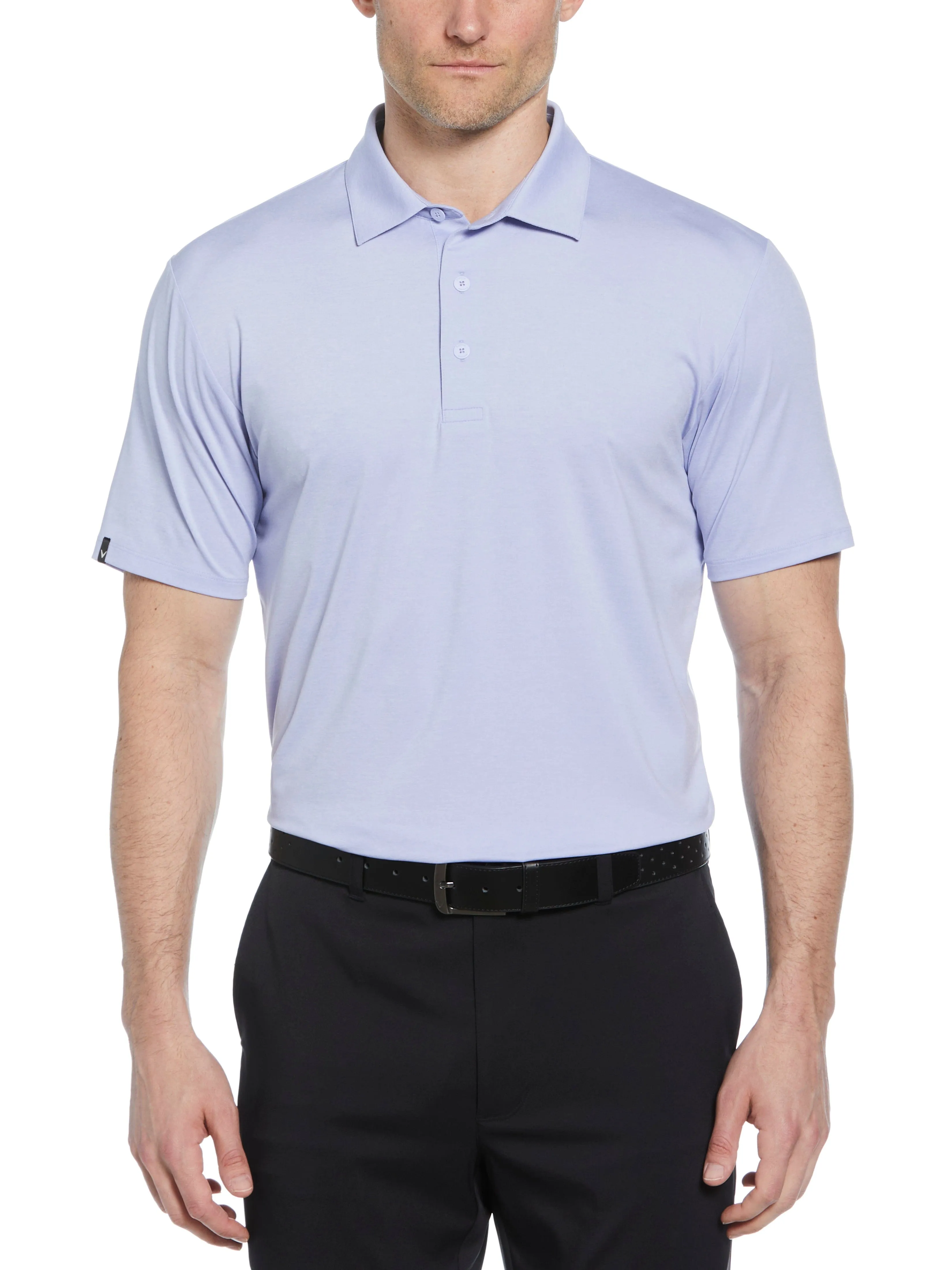 Mens Premium Heather Soft Touch Golf Polo Sleek Comfort Lightweight Design