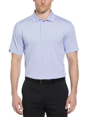 Mens Premium Heather Soft Touch Golf Polo Comfy Fit Bound Edge Detailing
