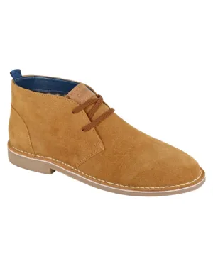 All Day Comfort Engineering Dance Fit Roamers Mens 2 Eyelet Real Suede Desert Boots