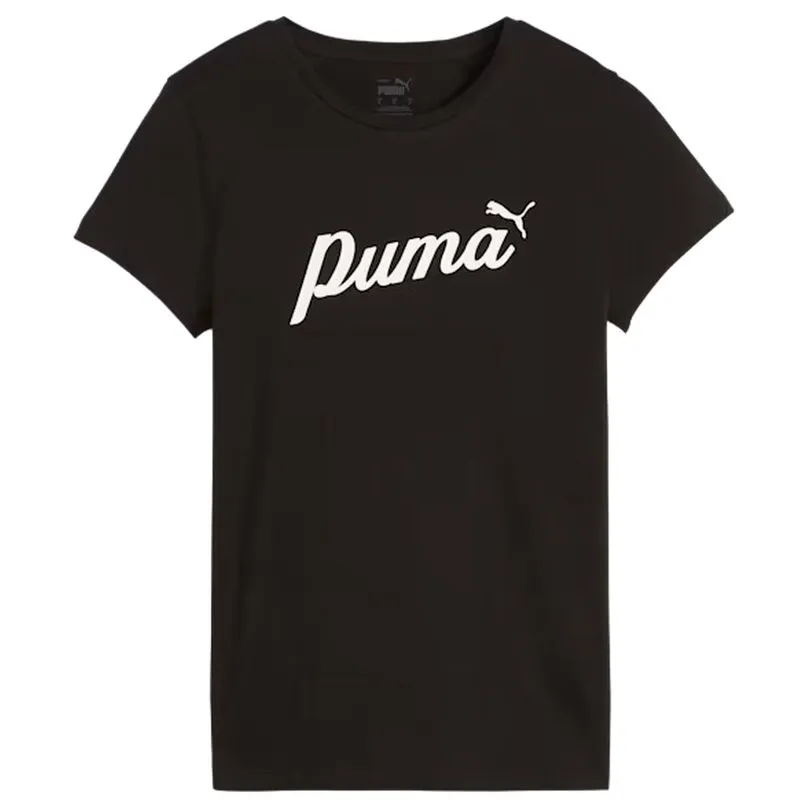 casual and comfortable Breathable Comfort PUMA Womens Essentials  Script Tee