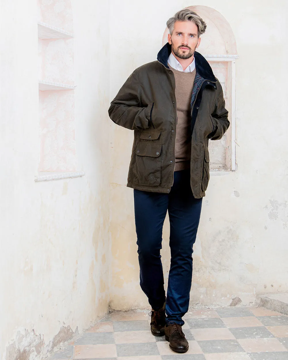 Adjustable Drawcord Jack Murphy Archie Wax Jacket