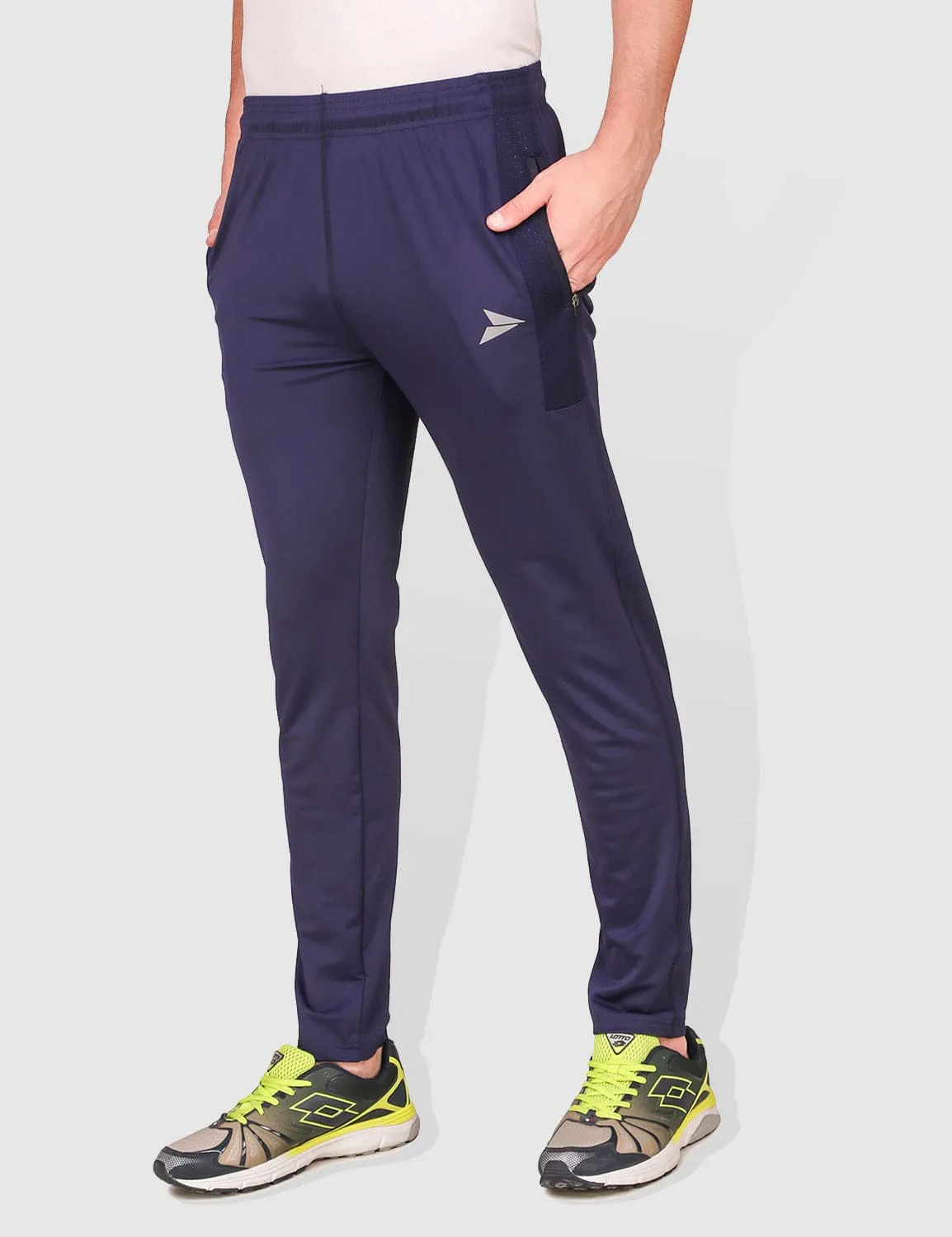 Stretchable Fabric Hygienic Inner Layer Fitinc Regular fit Navy Blue Activewear Trackpant