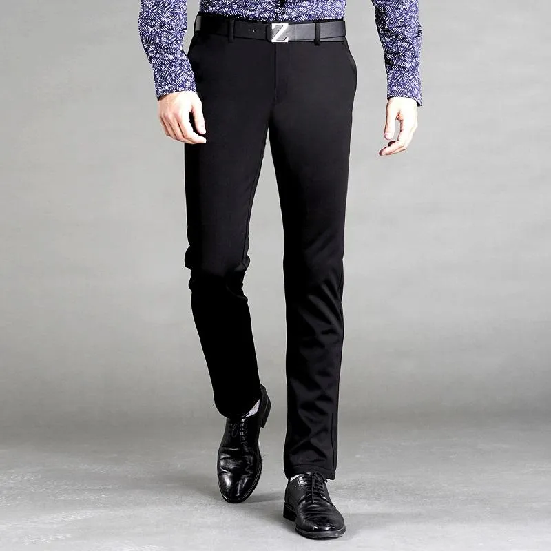 West Louis? Slim Elastic Soft Dress Pants Comfortable Lounge