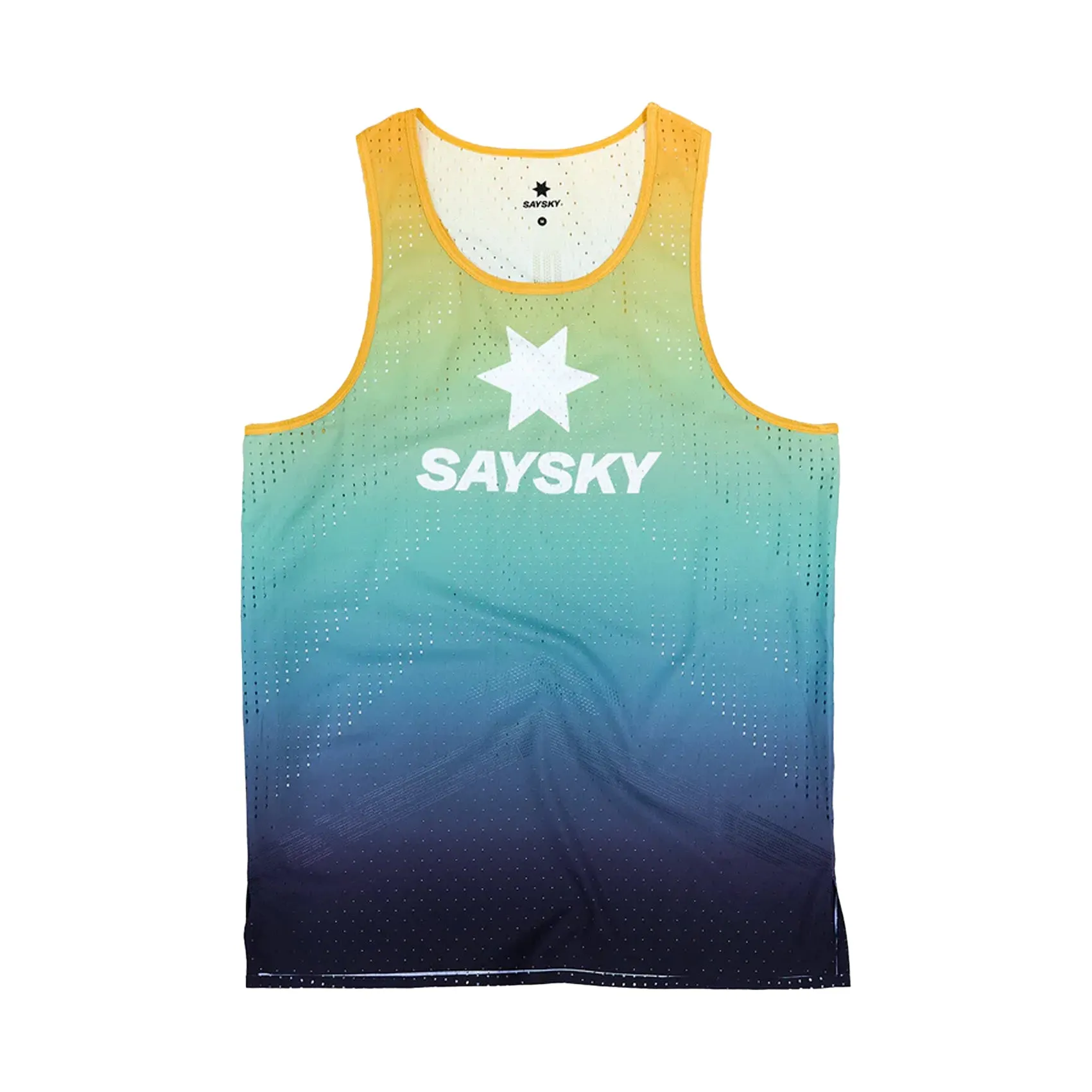 Cool Fit Mens Saysky Drip Dye Flow Air Singlet