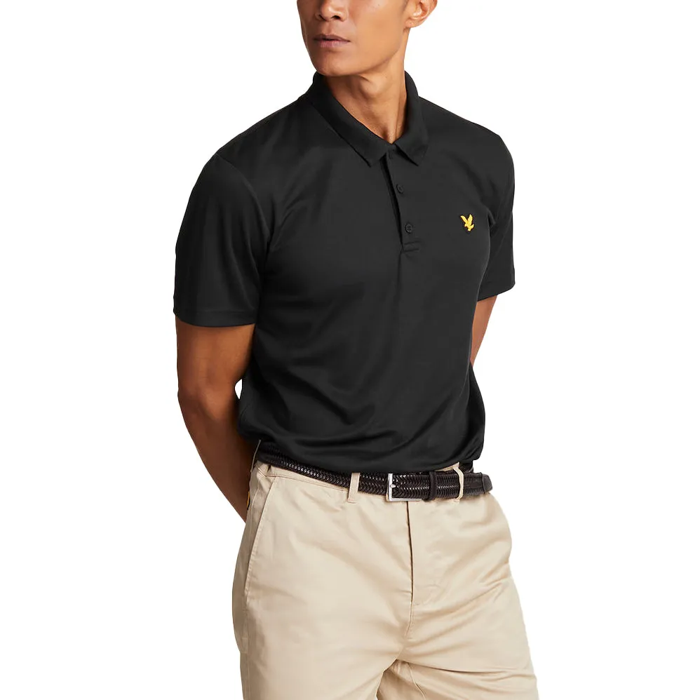Lyle & Scott Golf Tech Polo Shirt - Jet Black Timeless Fashion