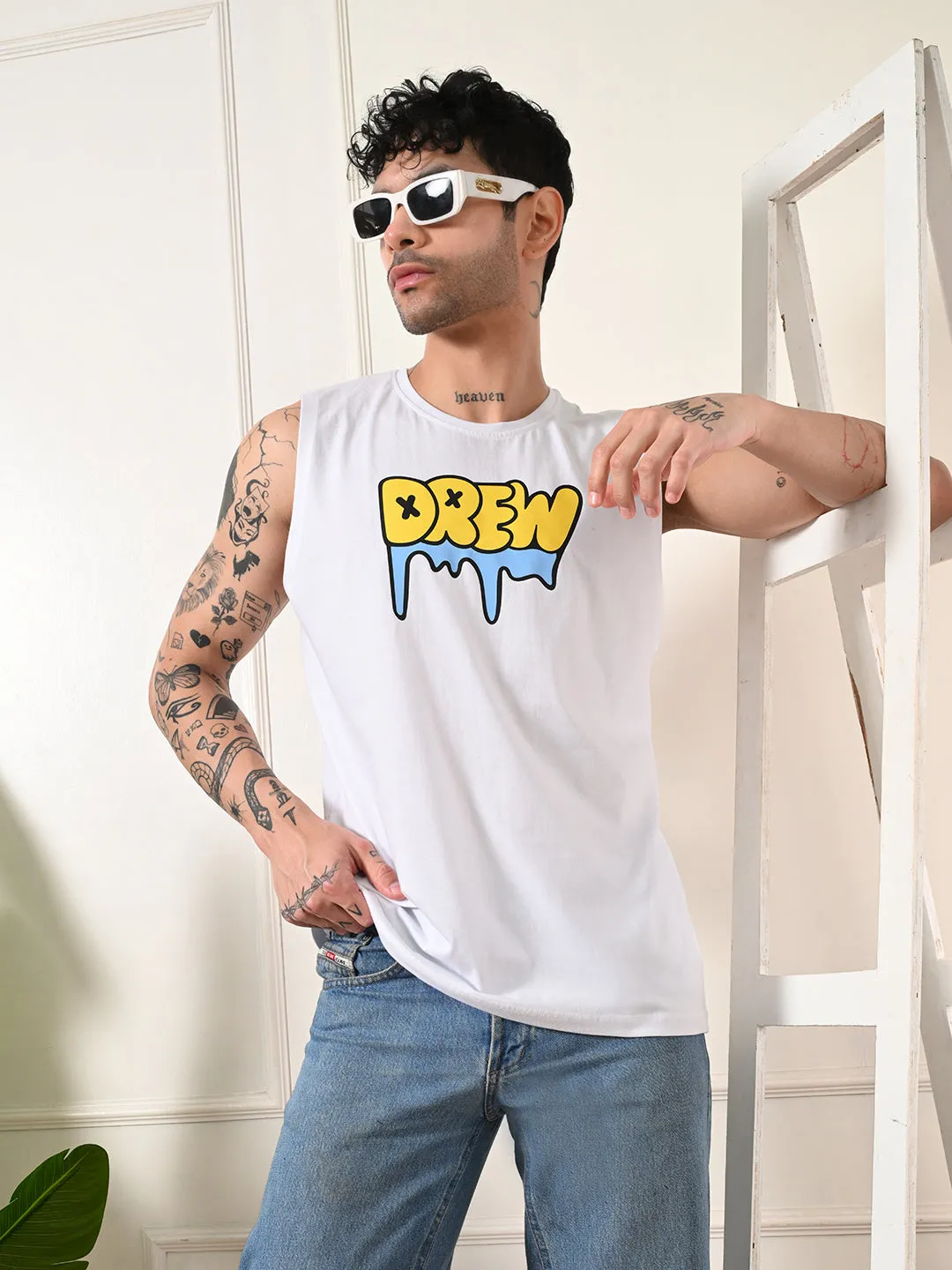 Easy-wear Drew Cotton Sando ?C White London Edge