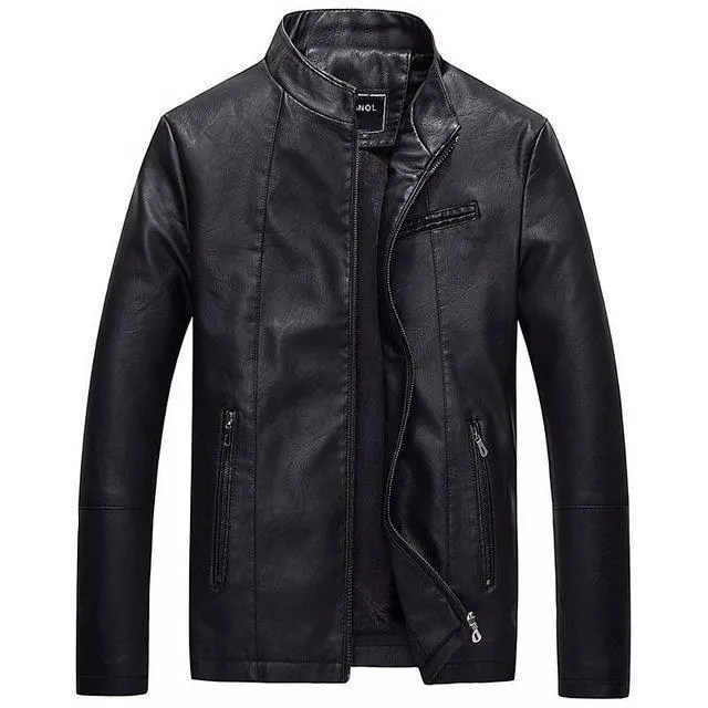West Louis? Bomber Leather Men Jackets Rain Fit