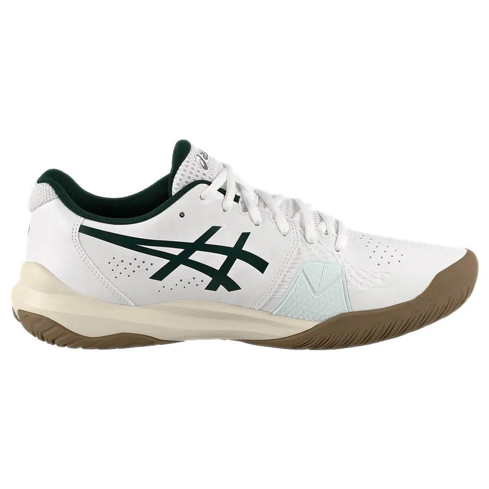 Asics Men's Gel-Challenger 14 - White/Saxon Green warm weather Comfort Fit Collar Opening