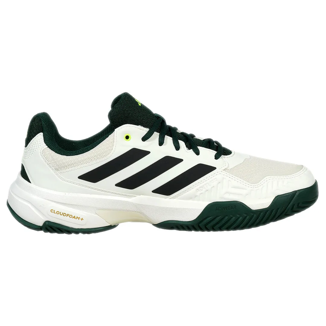 Asymmetric Support Structure Ventilated Panel adidas Men's CourtJam Control 3 - Off White/Aurora Ivy