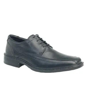 Silver Shine Roamers Mens 4 Eye Tramline Panel Tie Shoes