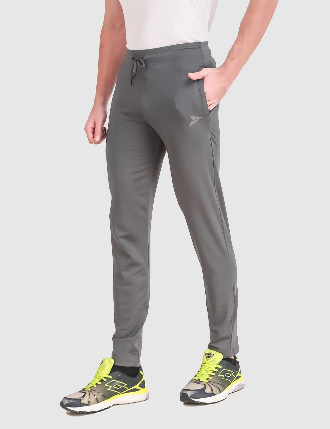 Relaxed Comfort Wear Pro-Flex Slim Fit Track Pant - Grey