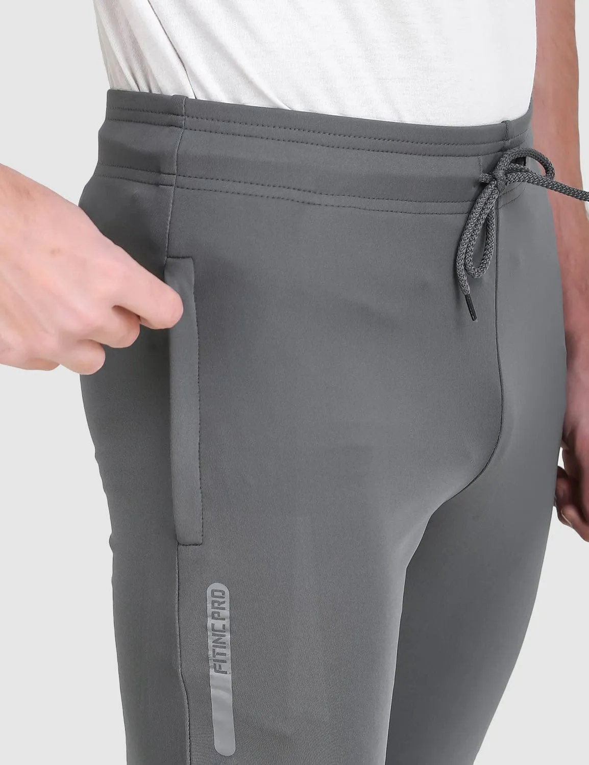Pro-Flex Slim Fit Track Pant - Grey Adaptable Style
