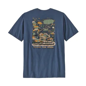 Sustainable Textile Printed design Mens Patagonia Commontrail Pocket Responsibili-Tee