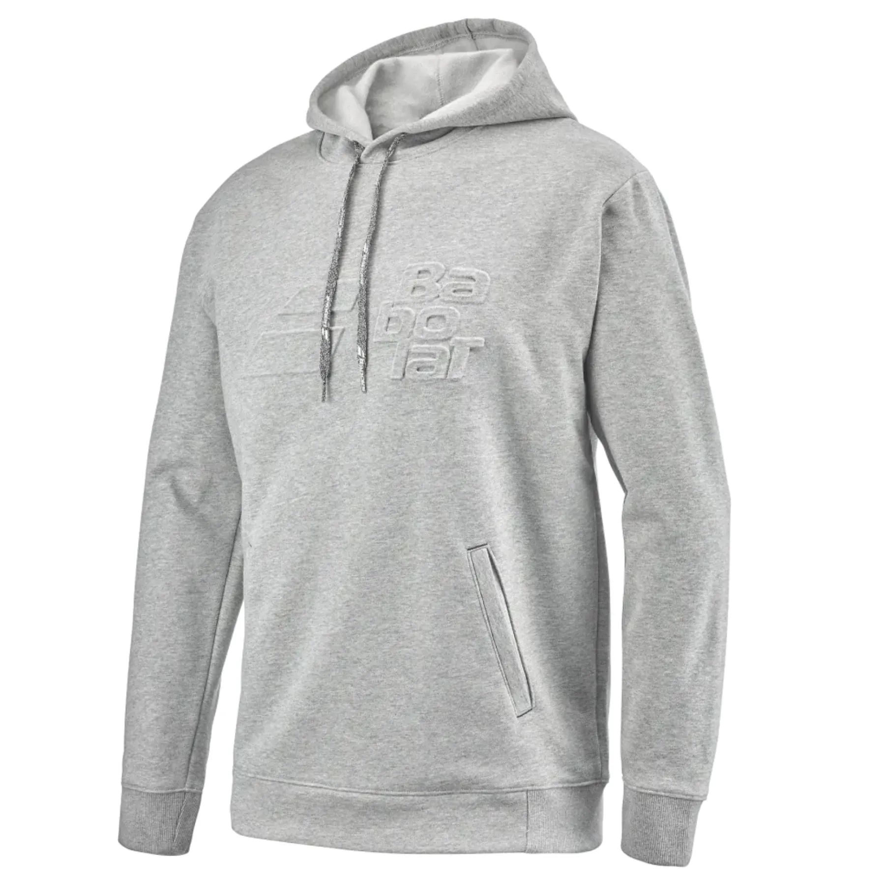 Warm Hoodie Cuffed Sleeves Babolat Exercise Men Hood Sweat -High Rise Hthr