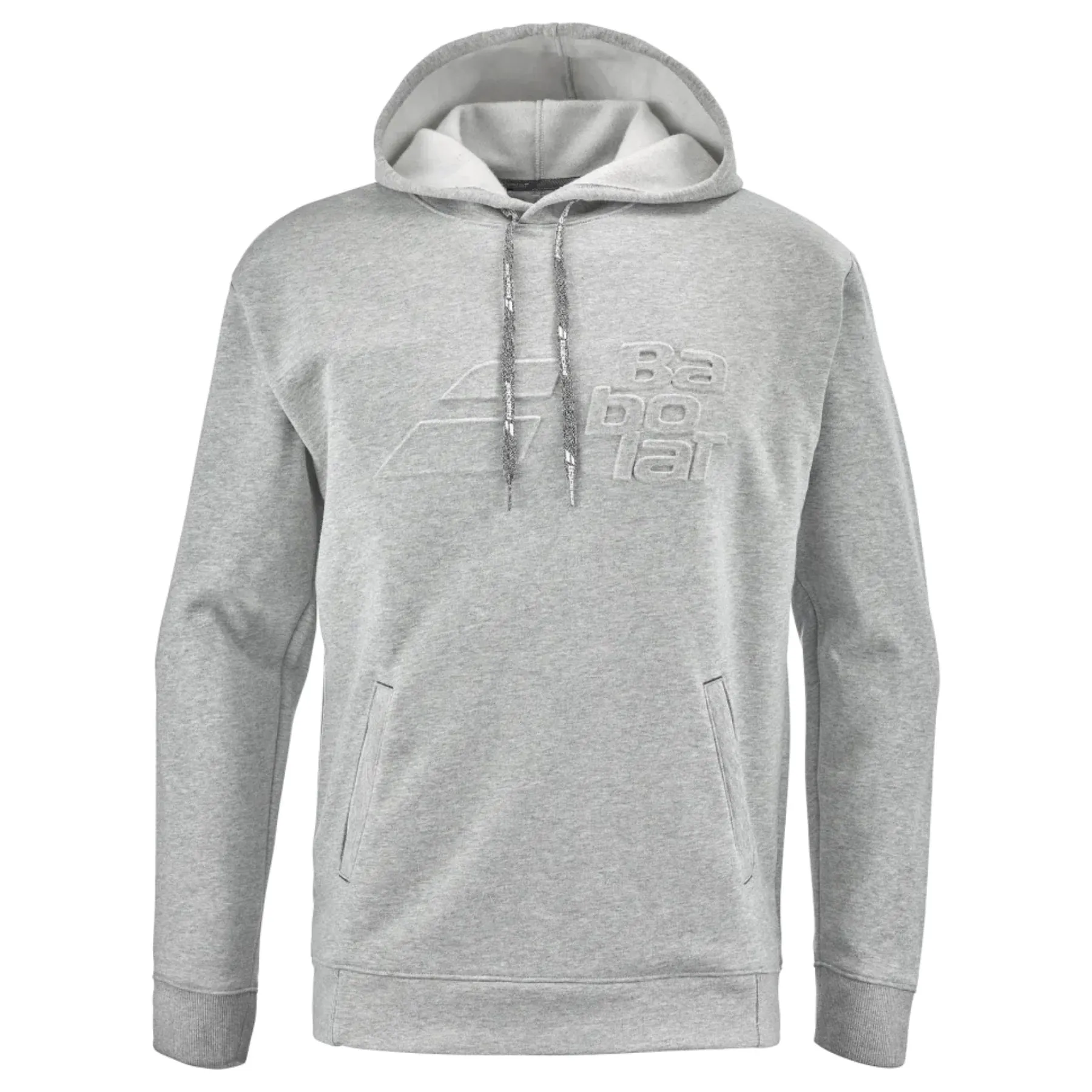 Babolat Exercise Men Hood Sweat -High Rise Hthr Sustainable Fabric label accents