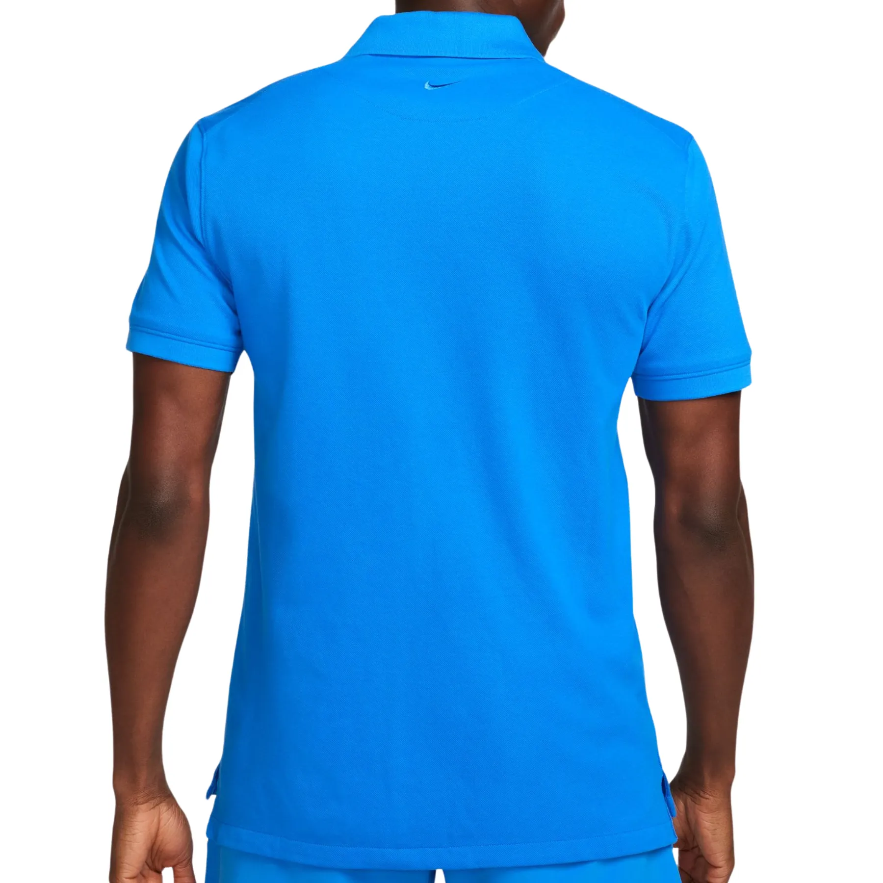 Nike Rafael Nadal Men Slim-Fit Tennis Polo Shirt - Lt Photo Blue/Lt Lemon Twist Simple Top Breathable Airflow Channels