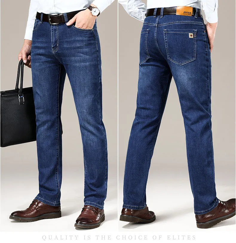 Cool Essential Vibrant Formal West Louis? Business Fashion Stretch Straight Work Jeans