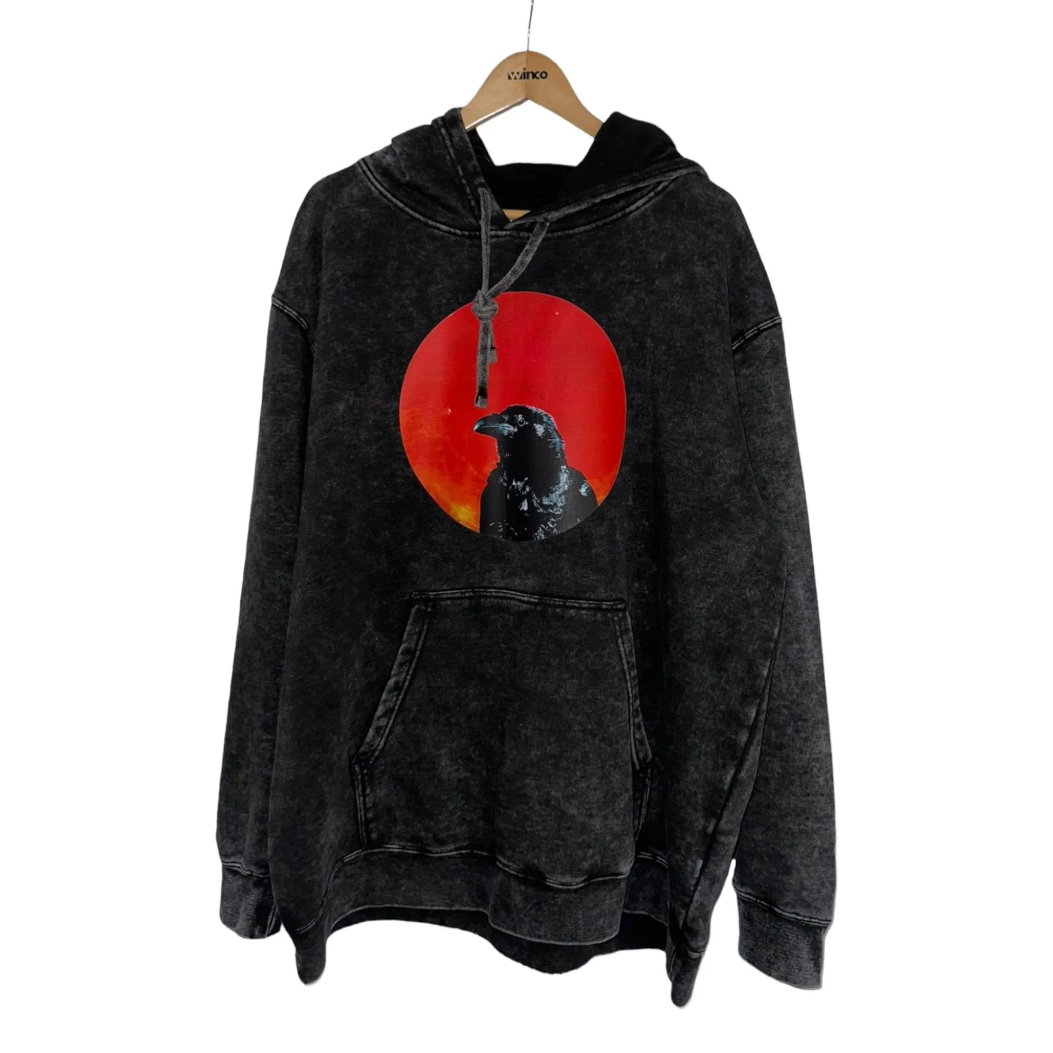 Blood Moon Crow Hoodie - CPxQ718 Herringbone