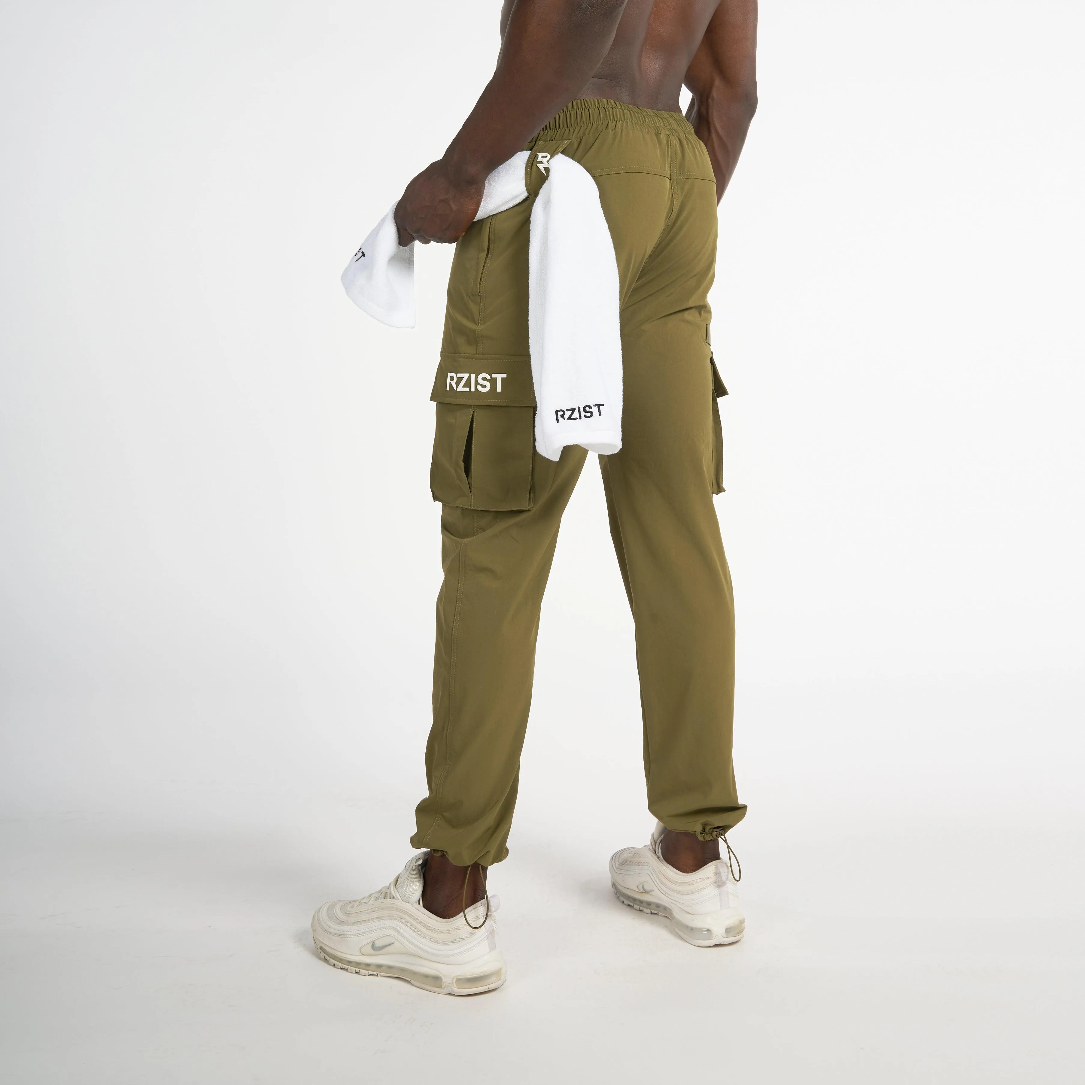 No Bunching Modular Attachment Cargo Pant Activewear - Capulet Olive