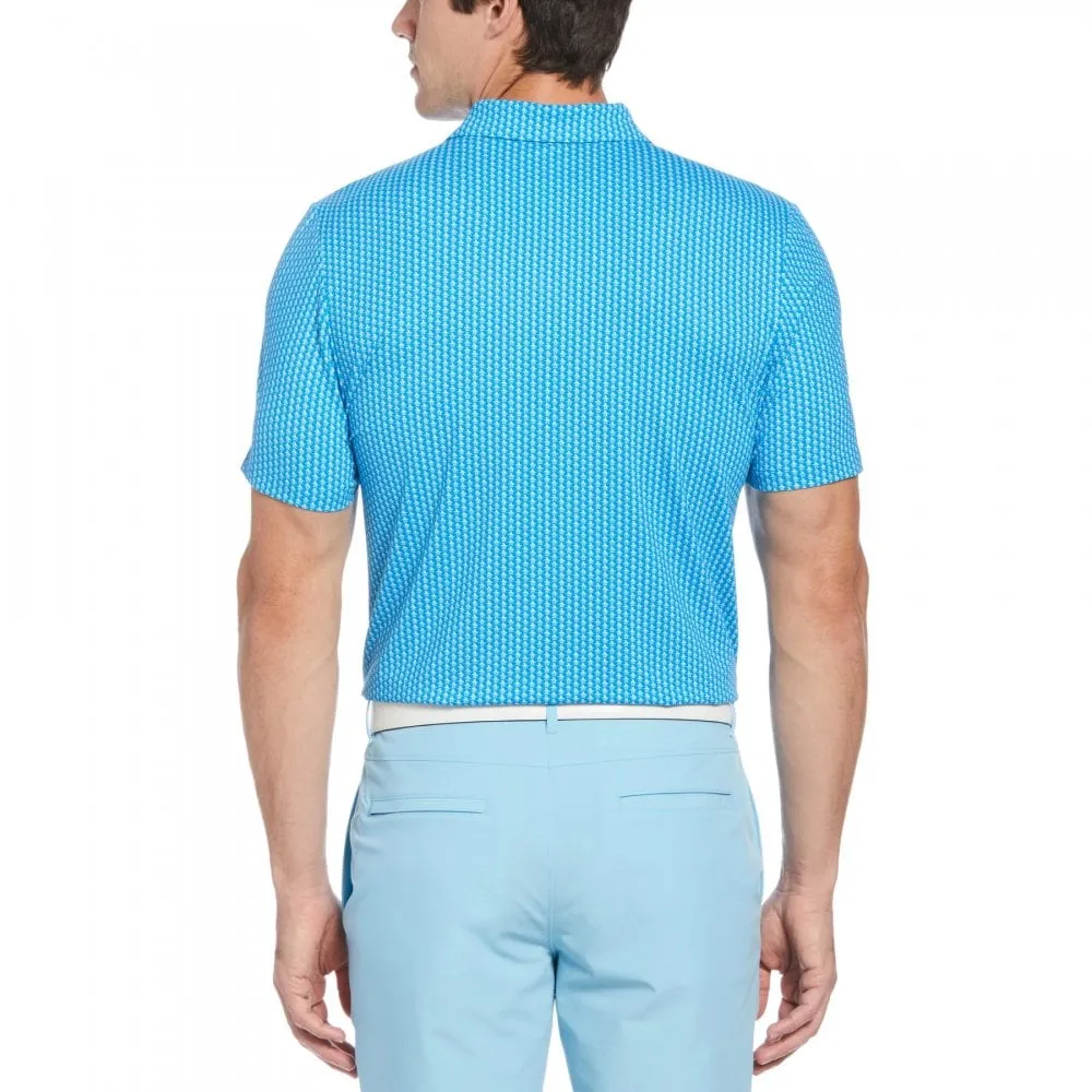 Original Penguin Mens Allover Pete Print Golf Polo - CLOISONNE Versatile Comfort