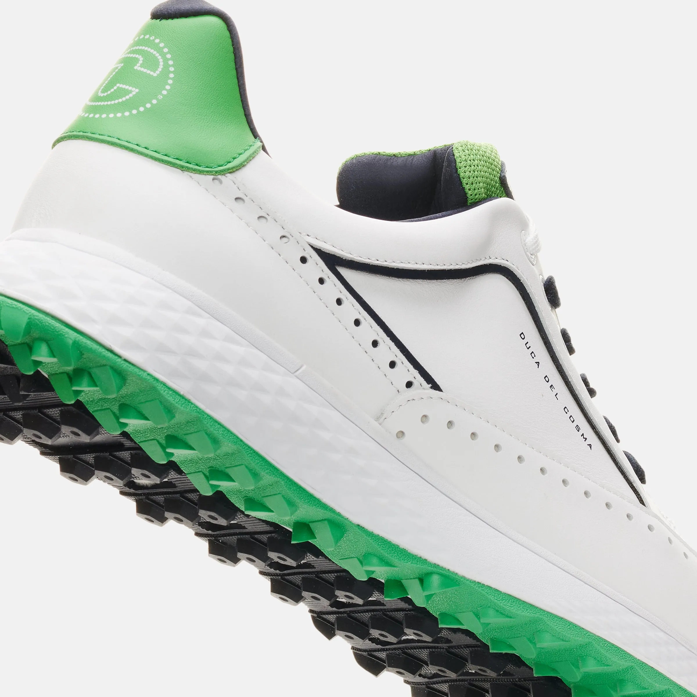 Girona - White/Green/Navy Toe room Ventilated Design
