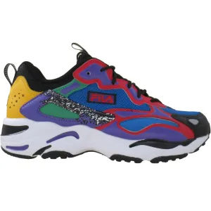 Fila Men's Ray Tracer 2 NXT Casual Athletic Shoes Electric Blue Red Black Stretchable Striped