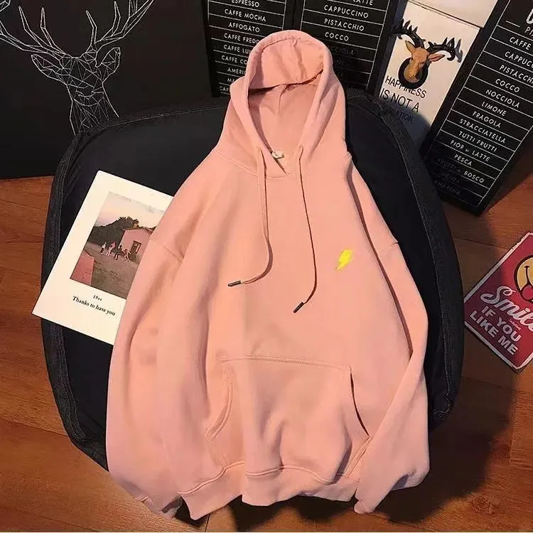 Men and Women Fashion Long Sleeve Hoodies Casual Sweatshirts for Couple Pullover Hoody Sweaters Hooded Sweatshirts Daily Style