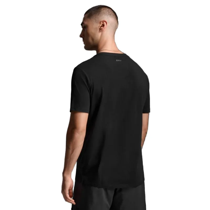 Odor Control Finish Layered Collar 2XU Mens Motion Cotton Flex Tee