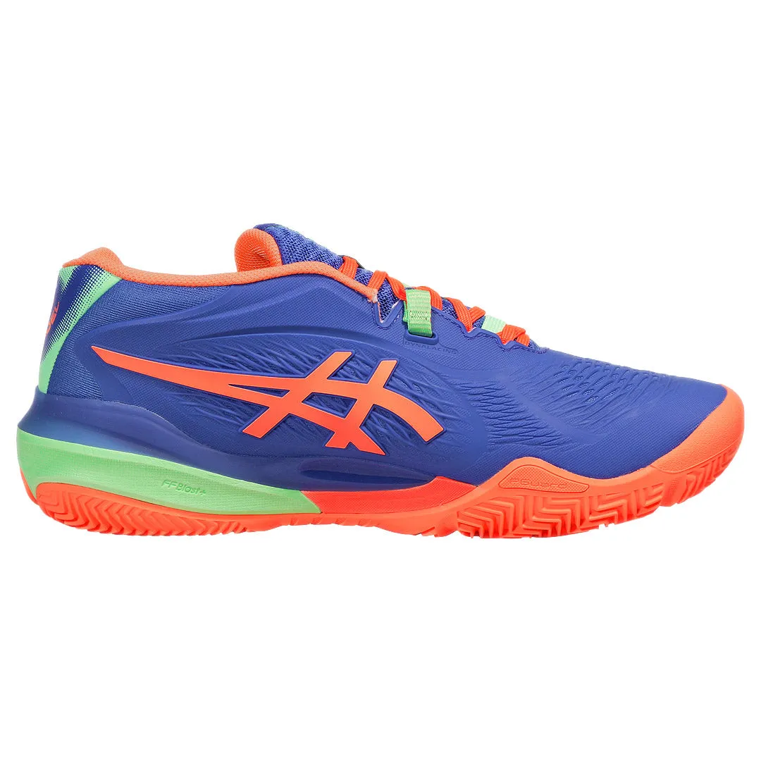 Comfort Collar Cushioning Durable Traction Grip Asics Men's Gel-Resolution X - Padel - Dark Cobalt/Vivid Coral